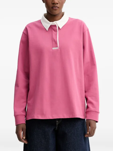 MUNTHE Becent cotton polo top Pink 261114026166