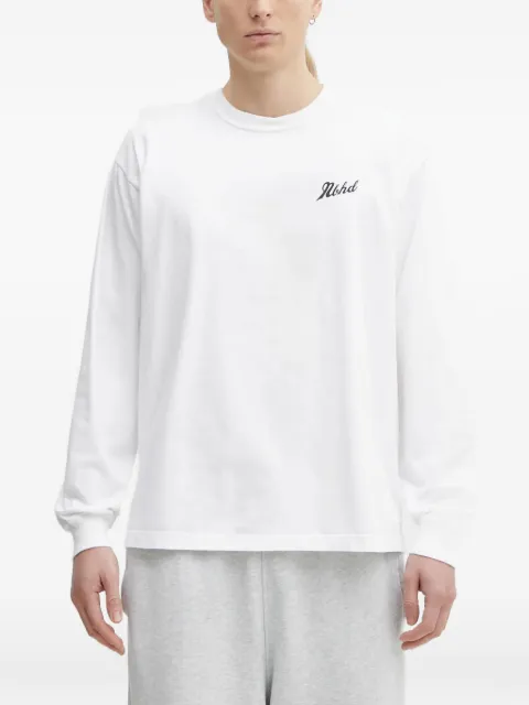Neighborhood logo-print long-sleeve T-shirt White 252PCNHLT02