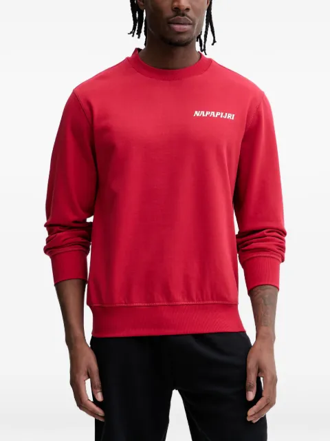 Napapijri Sol logo-print crew-neck sweatshirt Red NP0A4HO4