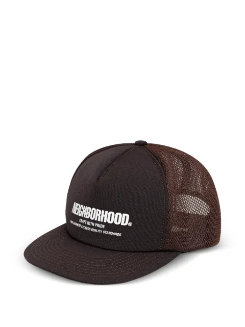 Neighborhood logo mesh cap Brown 251YGNHHT06