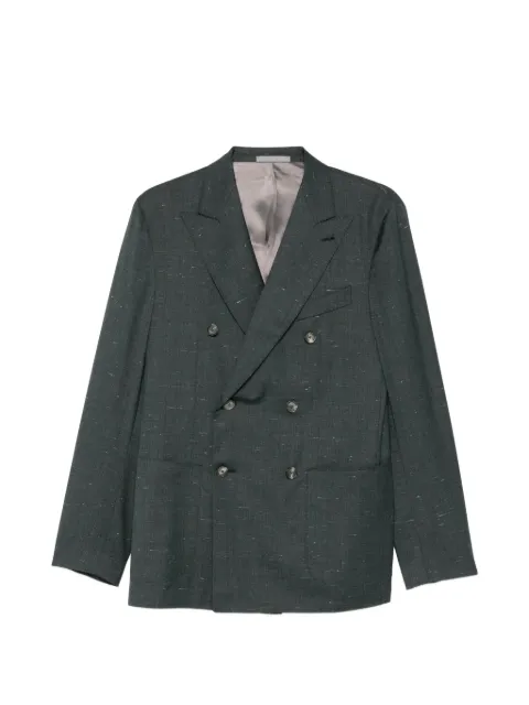 Caruso double-breasted blazer Green ASM2JD614H509975