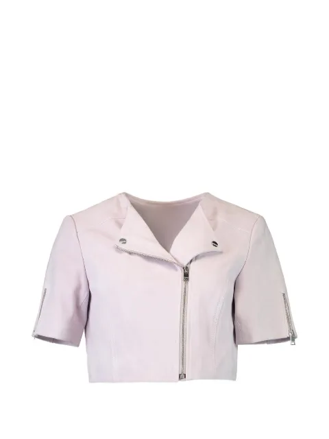 LAMARQUE zip cropped jacket Purple KIRSISLLCLLC