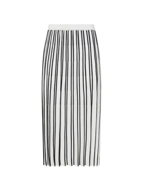 Blanca Vita ribbed pleated midi skirt Neutrals 5720927809102