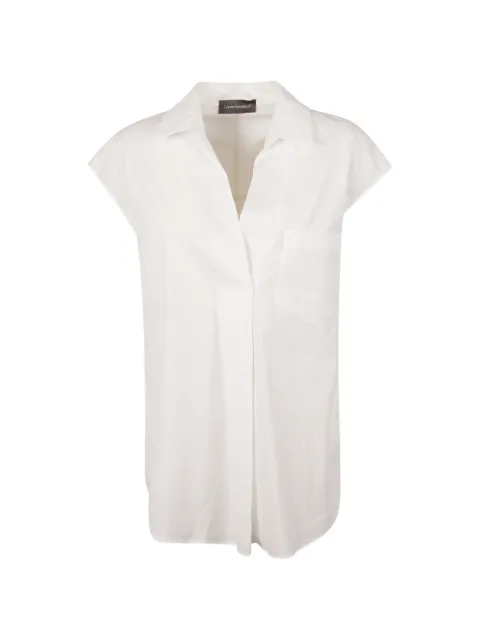Lorena Antoniazzi pocket-detail cotton shirt Neutrals E2436CA11A44990100