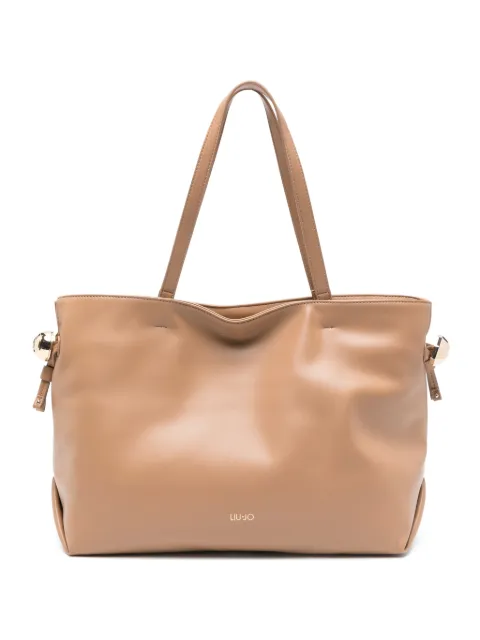 LIU JO logo-detail tote bag Neutrals AA6098E0958