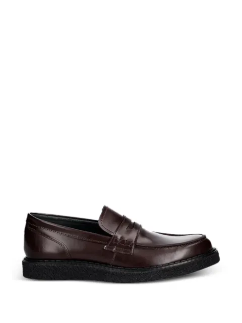Fred Perry panelled penny loafers Brown SB1345
