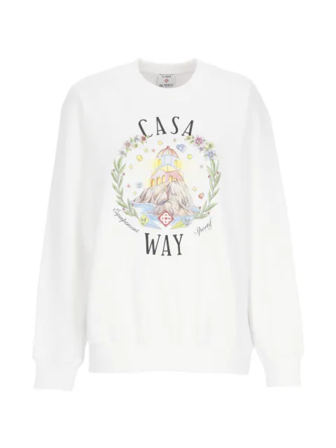 Casablanca graphic-print sweatshirt White WSS26JTP36402