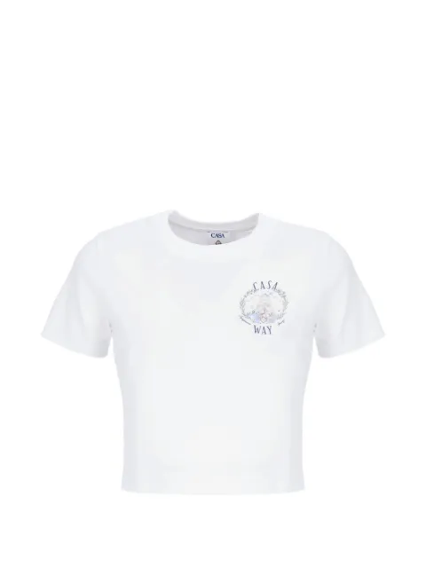 Casablanca Casa Way graphic-print T-shirt White WSS26JTS00901