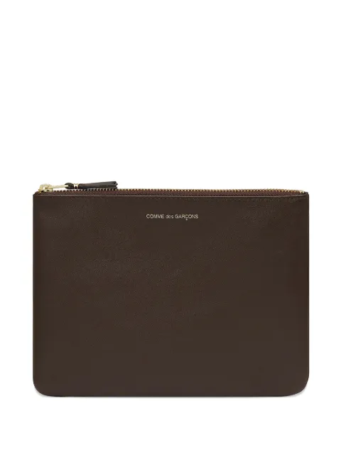 Comme Des Garçons Wallet zip logo wallet Brown SA5100PD