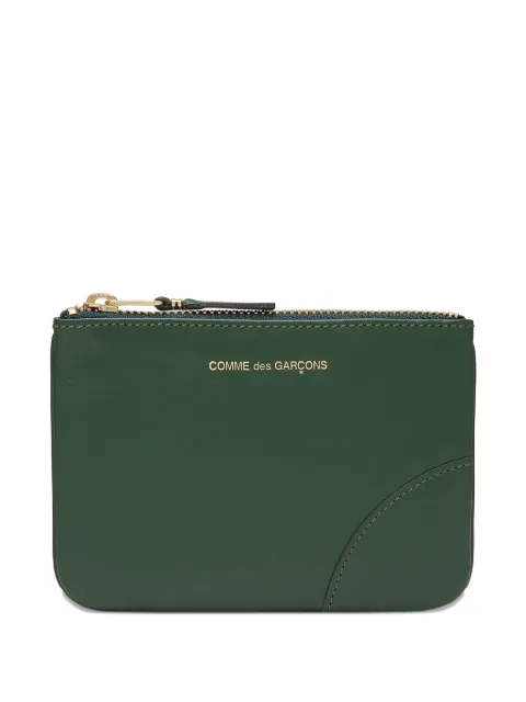 Comme Des Garçons Wallet logo-stamp wallet Green SA8100