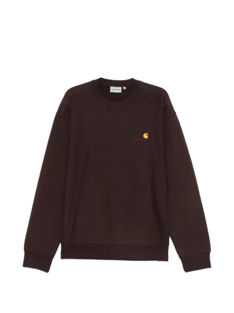 Carhartt WIP logo-embroidered sweatshirt Brown I025475