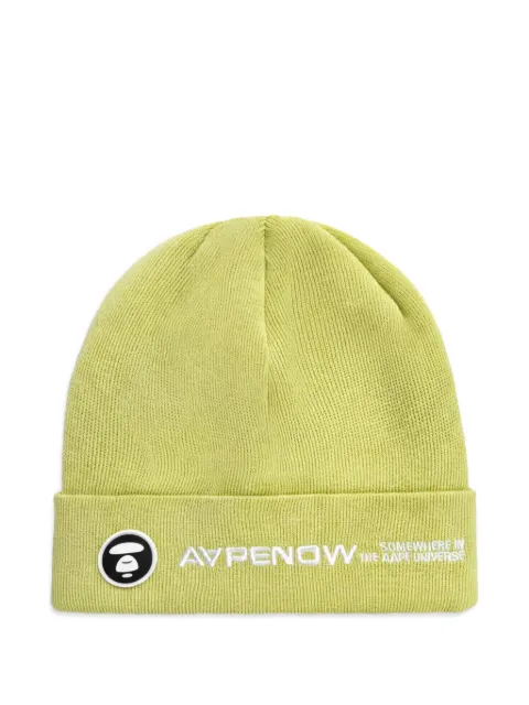 AAPE BY *A BATHING APE® logo-embroidered beanie hat Green AHT4866XXP