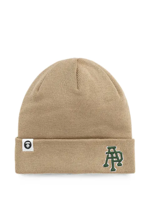 AAPE BY *A BATHING APE® logo-embroidered beanie hat Neutrals AHT5232XXN