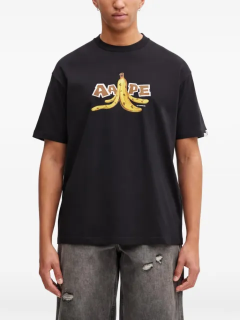 AAPE BY *A BATHING APE® banana-print T-shirt Black ATE1751XXP
