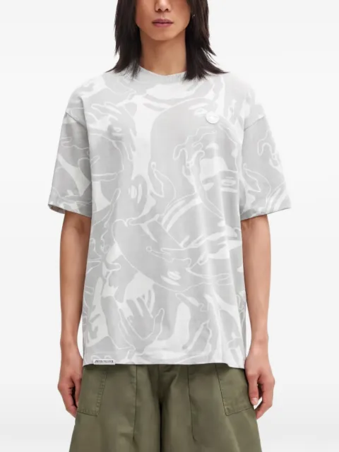 AAPE BY *A BATHING APE® patterned T-shirt Grey ATE1602XAO