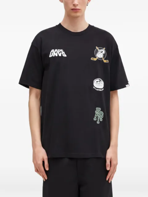 AAPE BY *A BATHING APE® graphic-print crew-neck T-shirt Black ATE1550XXN
