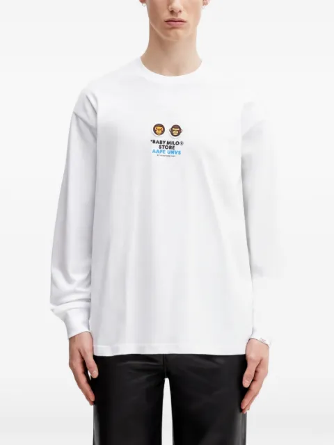 AAPE BY *A BATHING APE® Baby Milo graphic-print T-shirt White ALT9797XXP