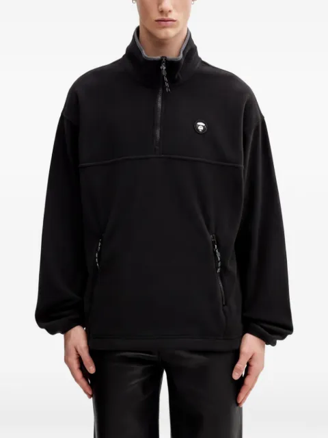AAPE BY *A BATHING APE® zip-up logo-detail sweatshirt Black ASWC363XXP
