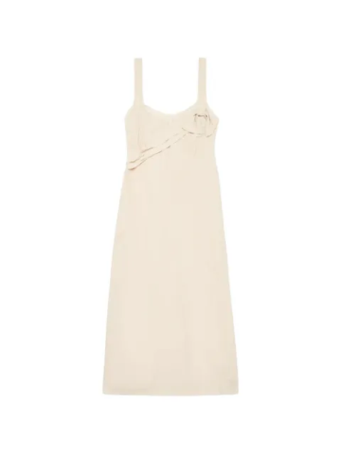 Simone Rocha floral-appliqué dress Neutrals 74620514