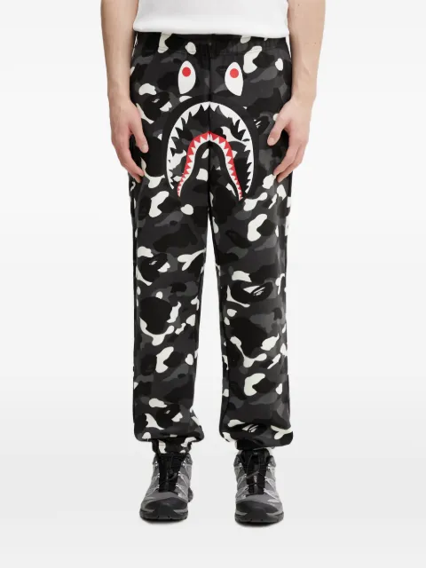 A BATHING APE® City Camo Shark track pants Black 001PTL801312MBLK