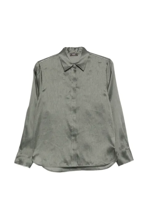 Peserico jewel-trim shirt Green E0602702761