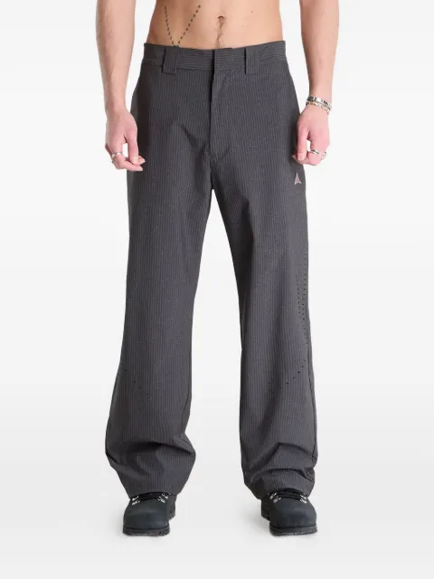 ROA pinstripe logo trousers Grey YBUW012FA05BLK0001