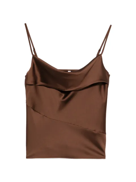 IMPERIAL draped blouse Brown RIP6LBA