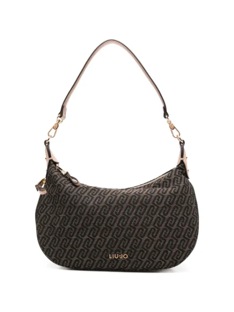 LIU JO medium jacquard shoulder bag Brown AA6133T378A