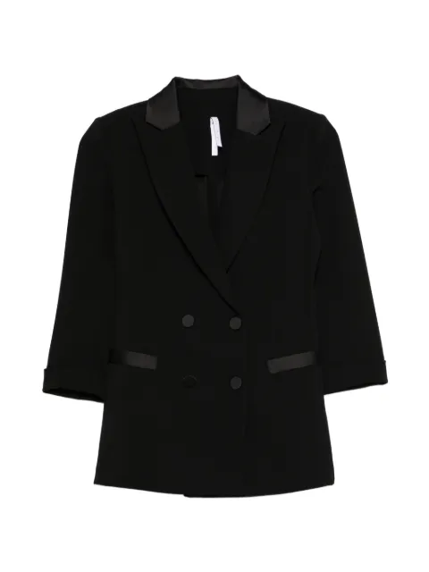 IMPERIAL double-breasted collared blazer Black JU25LAW