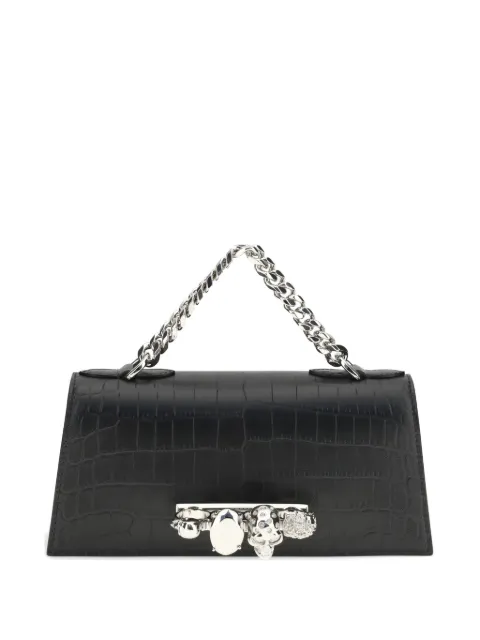 Alexander McQueen jewelled mini shoulder bag Black 8661381HBT2