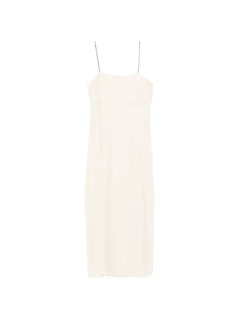Peserico satin midi dress Neutrals E0225301940