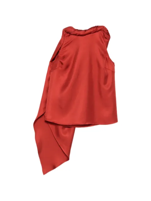 LouLou de Saison Wilma draped top Red WILMA