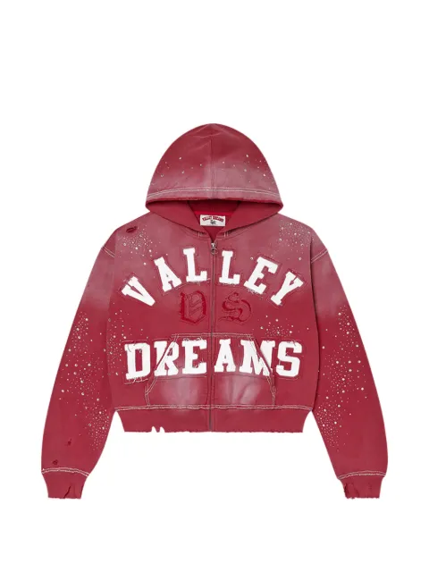 Vale Classico zip-up hoodie Red 1145110004VFCZUHRUBY