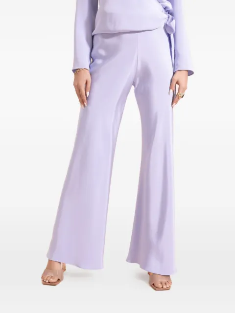 Peter Cohen wide-leg trousers Purple 3747FPCHAMBRAY