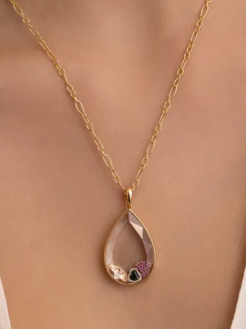 Loquet Black Eclipse diamond charm Gold CHMBLAHEA18Y