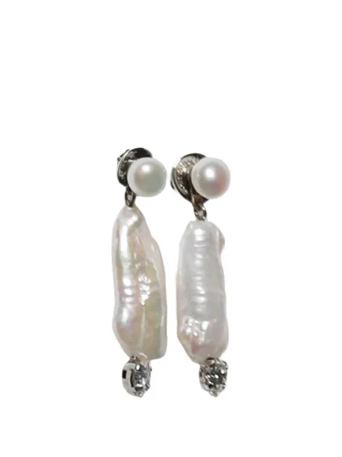 Simone Rocha pearl crystal earrings Silver ERG5760913