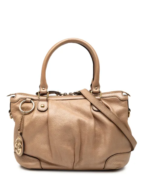 Gucci Pre-Owned 2016-2026 Calfskin Sukey satchel Gold 589B5FIIHGUU0PUR