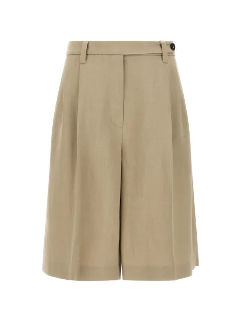 Brunello Cucinelli belt-loop pleat shorts Neutrals MH126P9183C3095