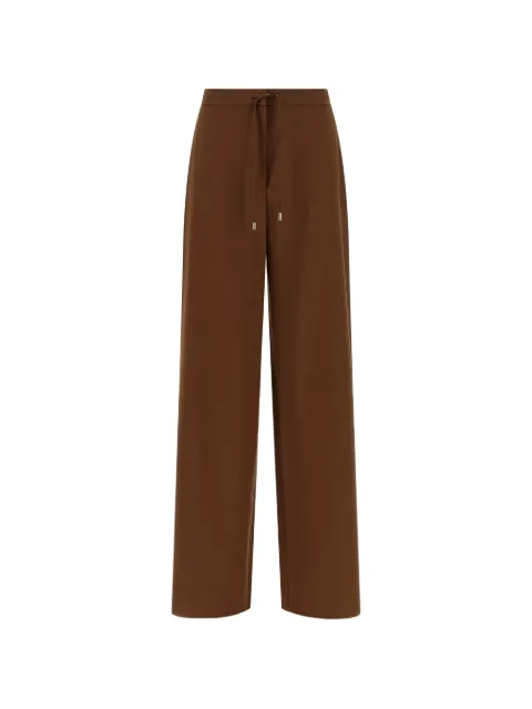 Max Mara Cortone elasticated-waistband trousers Brown 2616131091600
