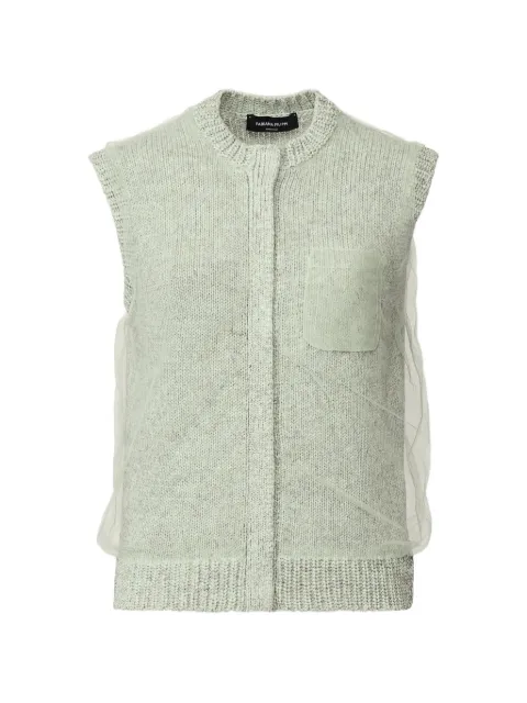 Fabiana Filippi sleeveless vest Green MAD266F112L7450000