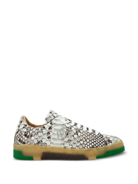 Philipp Plein real python low top sneakers White FAESUSC0807PLE029P