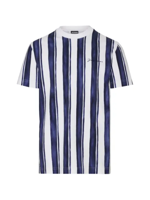 Jacquemus striped T-shirt Blue 246JS2592102