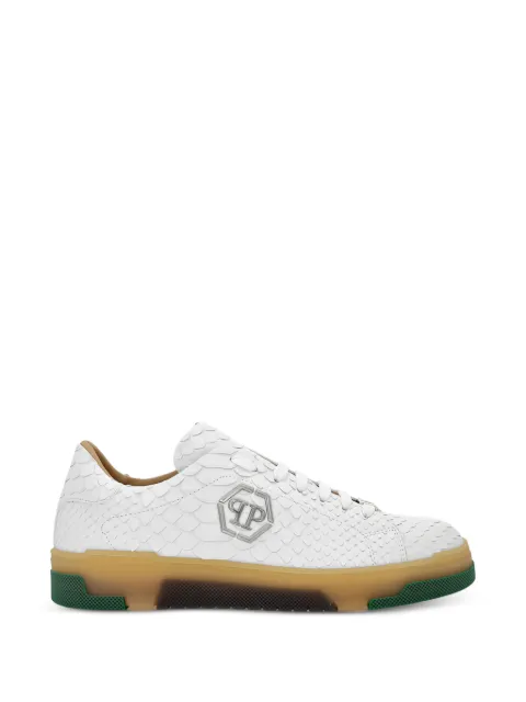 Philipp Plein real python low top sneakers White FAESUSC0808PLE029P