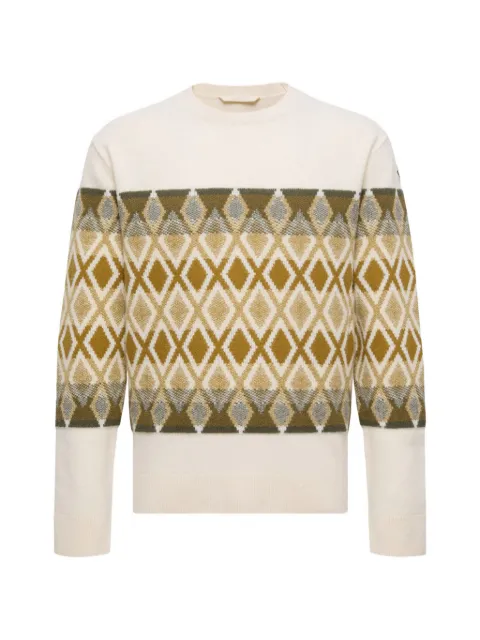 Moncler geometric-pattern sweater Neutrals K20919C00002M1242