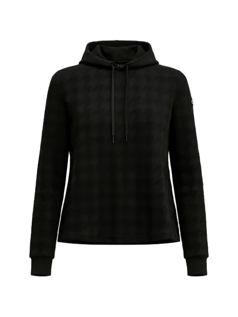NEWLAND houndstooth hoodie Black N4640315