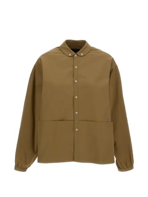 Jejia button long-sleeve shirt Green MJD162ATEX44J0050