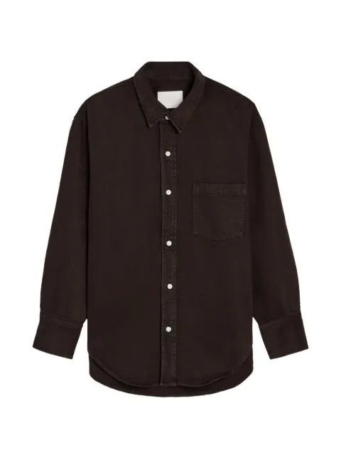 Citizens of Humanity Carter curved-hem shirt Brown 94693021
