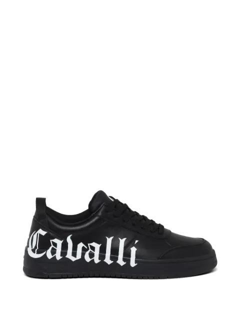 Just Cavalli logo-lettering sneakers Black 77QA3SM5ZP397