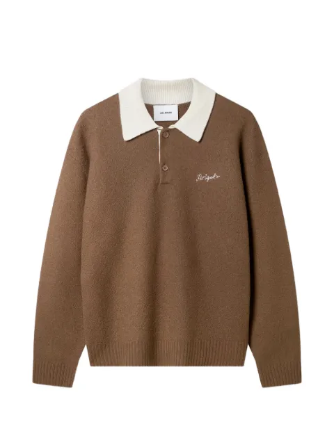 Axel Arigato Sonny polo-collar sweater Brown 21003