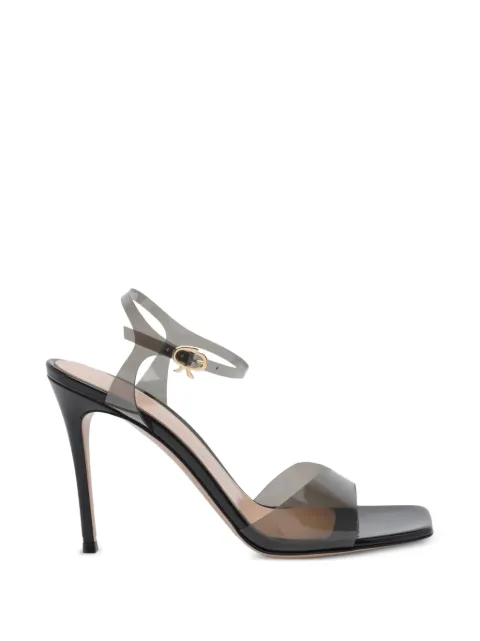 Gianvito Rossi square-toe heeled sandals Grey G3276495RICGNU
